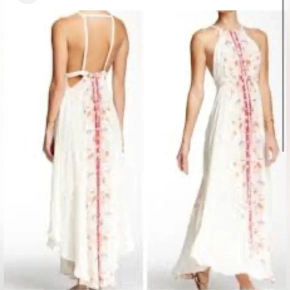 leopard strapless maxi dress Strapless Long Leopard-Print Prom Dress with Ruffles Leopard Print / 6